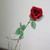 Long Stem Artificial Blooming Rose Spray  - 23" - Red - IMAGE 2