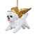 3.5" Flying Maltese Dog Angel Christmas Ornament - IMAGE 1