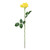 23" Yellow Long Stem Artificial Blooming Rose Pick - IMAGE 1