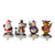 Set of 4 Santa, Snowman, Penguin and Reindeer Christmas Stocking Holders 5.75" - IMAGE 1