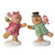 Set of 2 Glitter Dusted Boy and Girl Gingerbread Kids Tabletop Figures 6" - IMAGE 1