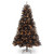 6.5’ Pre-Lit Black North Valley Spruce Artificial Halloween Tree, White Lights - IMAGE 1