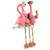 Three Amigos Beach Flamingos Statue - 9" - IMAGE 3