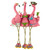 Three Amigos Beach Flamingos Statue - 9" - IMAGE 2