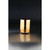 8" Metallic Golden Colored Cylinder Glass Vase - IMAGE 1