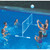 86" White Water Sports Swimming Pool Floating Volleyball Game With Net And Ball - IMAGE 1