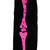 11" Black And Pink Halloween Stockings - IMAGE 3