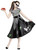 Black and White Sock Hop Zombie Girls Children Halloween Costume - Medium - IMAGE 1