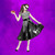 Black and White Sock Hop Zombie Girls Children Halloween Costume - Medium - IMAGE 3