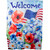 Floral Welcome Patriotic Outdoor Flag - 40" x 28" - IMAGE 3