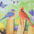 Welcome Birds on a Fence Outdoor House Flag 28" x 40" - IMAGE 4