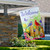 Welcome Birds on a Fence Outdoor House Flag 28" x 40" - IMAGE 3