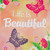 Life is Beautiful Pink Floral Outdoor House Flag 28" x 40" - IMAGE 6