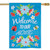 Welcome to Our Home Blue Floral Outdoor House Flag 28" x 40" - IMAGE 3