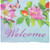 Welcome Hummingbird Floral Outdoor House Flag 28" x 40" - IMAGE 6