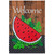 Welcome Watermelon Slice Summer Outdoor House Flag 28" x 40" - IMAGE 2