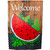 Welcome Watermelon Slice Summer Outdoor House Flag 28" x 40" - IMAGE 2