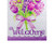 Welcome Purple Floral Bouquet Outdoor Garden Flag 12.5" x 18" - IMAGE 6