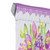 Welcome Purple Floral Bouquet Outdoor Garden Flag 12.5" x 18"
