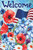 Welcome Patriotic Americana Outdoor Floral Garden Flag 18" x 12.5" - IMAGE 4