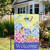 Welcome Floral Hummingbird Outdoor Garden Flag 12.5" x 18" - IMAGE 3