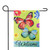 Welcome Butterflies Outdoor Floral Garden Flag 12.5" x 18" - IMAGE 1
