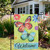 Welcome Butterflies Outdoor Floral Garden Flag 12.5" x 18" - IMAGE 3