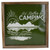 14” Green and White I'd Rather Be Camping Metal Wall Art - IMAGE 1