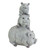 10.5" Gray Weathered Stacked Pig Statue - IMAGE 3