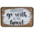 15.75" Black and White Wherever You Go With All Your Heart Hanging Sign - IMAGE 1