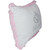 17.5" Ballerina Pink Glittered Tutu Cute Rectangular Throw Pillow - IMAGE 2
