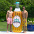 81” Yellow and White Beer Bottle Swimming Pool Inflatable Float - IMAGE 4