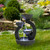 Lighted Three-tier Outdoor Garden Water Fountain - 31.5" - Black - IMAGE 2