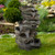 42" Gray Lighted Rock Outdoor Garden Water Fountain - IMAGE 2