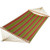Striped Two Person Double Hammock - 156" x 55" - Green and Red - IMAGE 2