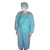 Blue Personal Protection Isolation Disposable Cap, Gown and Booties - Size Large - IMAGE 2