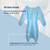 50 Sets of Blue Personal Protection Isolation Disposable Cap, Gown and Booties - Size Small - IMAGE 4