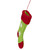 9.5" Green and Red Stars Felt Christmas Stocking Ornament - IMAGE 3