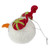 4" Snowmans Face Wearing Red and Green Striped Earmuffs Christmas Ornament - IMAGE 3
