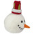 5" Snowman Head with a Red and White Hat Christmas Ornament - IMAGE 2