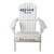 36" White Corona Classic Folding Wooden Adirondack Chair - IMAGE 1