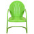 34-Inch Outdoor Retro Tulip Armchair, Lime Green - IMAGE 3