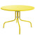 39.25-Inch Outdoor Retro Metal Tulip Table, Yellow - IMAGE 1