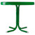 22" Outdoor Retro Round Tulip Metal Side Table, Green - IMAGE 3