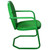 34-Inch Outdoor Retro Tulip Steel Armchair, Green - IMAGE 4
