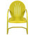 34-Inch Outdoor Retro Tulip Armchair, Yellow - IMAGE 3