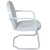 34-Inch Outdoor Retro Tulip Steel Armchair, White - IMAGE 4