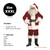 7 Piece Burgundy Red Velvet Santa Suit Christmas Costume - XXXL - IMAGE 4