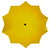 8.85ft Outdoor Patio Lotus Umbrella with Hand Crank, Yellow - IMAGE 3