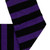 11" Black and Purple Striped Girls Halloween Stockings - IMAGE 3